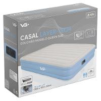 Colchão Inflável Casal Queen Layer Tech Resistente Com Bomba Elétrica Embutida Vg Plus 220v - 6