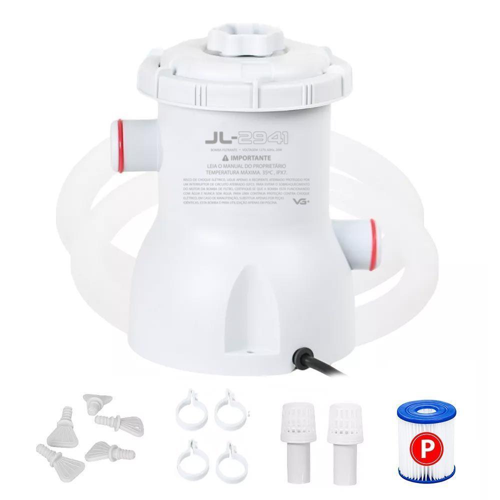 Bomba Filtrante 1250l-h Para Piscina Inflável Vg Plus 110v - 1
