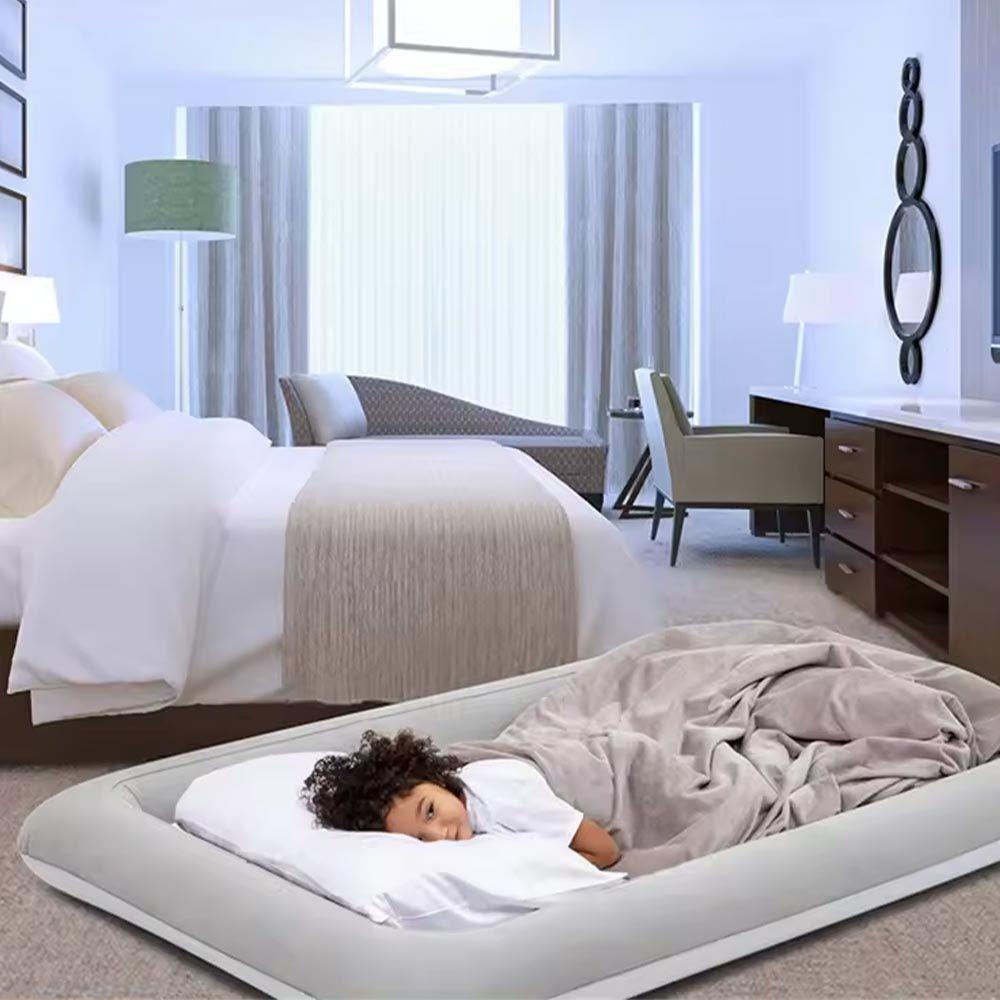 Colchão Inflável Cama Infantil Cool Night Aveludado Com Bomba Manual Vg Plus - 2