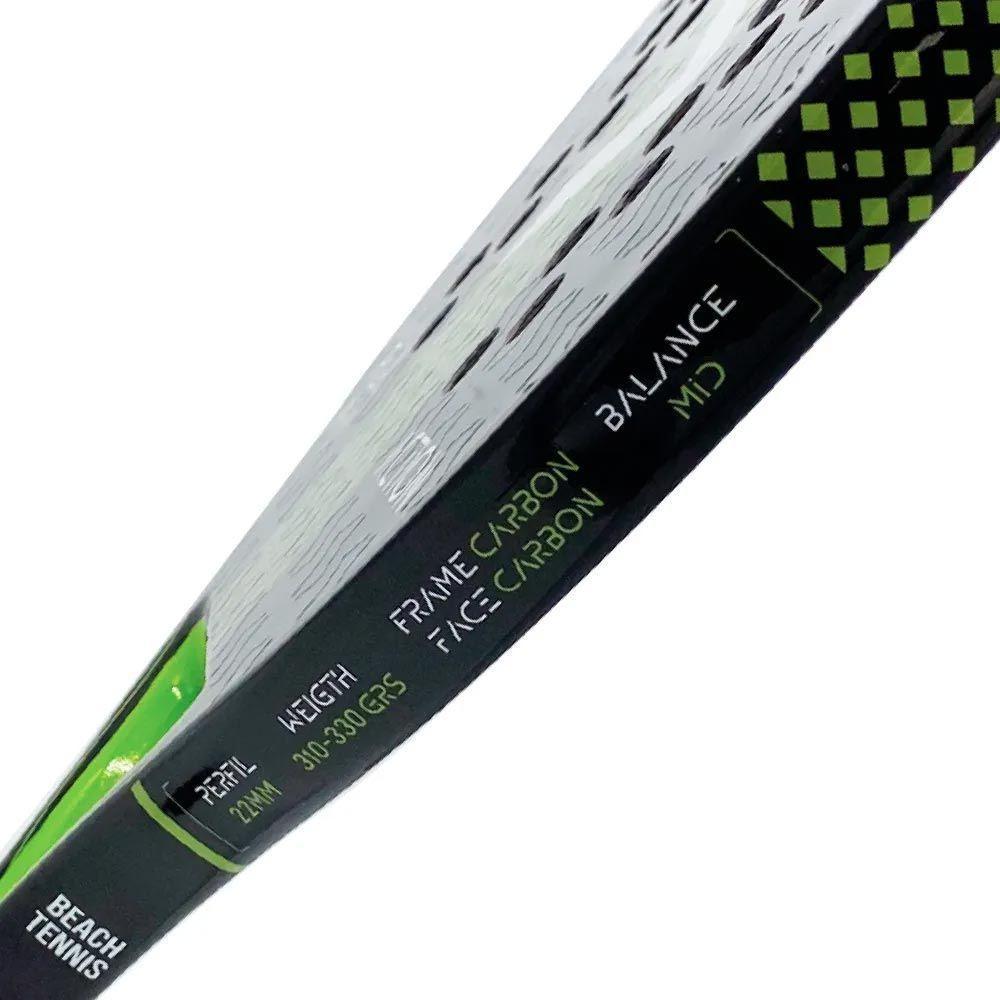 Kit Com 2 Raquetes De Beach Tennis Classic Full Carbon Verde Vg Plus - 2