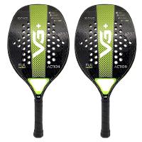 Kit Com 2 Raquetes De Beach Tennis Classic Full Carbon Verde Vg Plus - 1