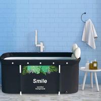 Banheira Dobrável Retangular Com Acessorios Vg+ Smile - 3