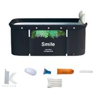 Banheira Dobrável Retangular Com Acessorios Vg+ Smile - 5