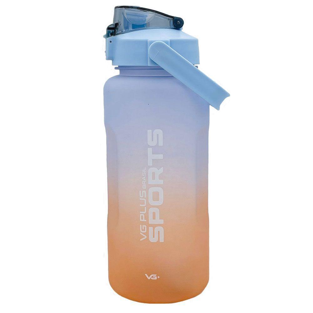 Garrafa Squeeze Galão Plástico Com Bico 2 Litros Academia Vg+ Azul - 1