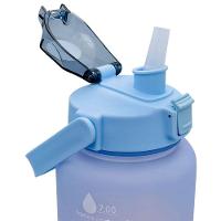 Garrafa Squeeze Galão Plástico Com Bico 2 Litros Academia Vg+ Azul - 3