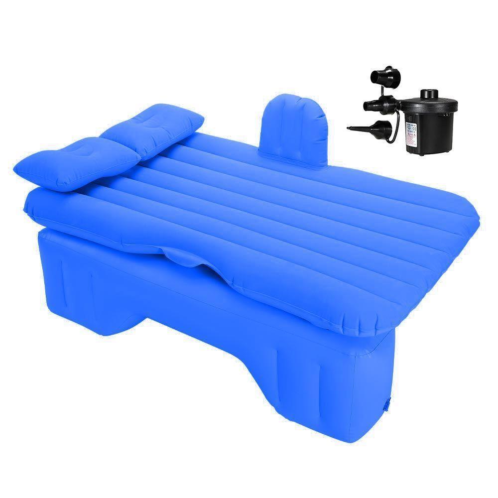 Colchão Cama Inflável Para Carro Com Bomba Elétrica 12v Vg Plus Azul - 1