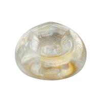 Poltrona Inflável Lazy Lounge Glitter Com Puff Vg Plus Gold - 3