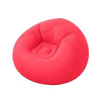 Sofá Poltrona Puff Inflável Deluxe Aveludado Vg+ Vermelho - 3