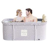 Banheira Dobrável Retangular Com Acessorios Cinza Vg+ - 1