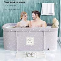 Banheira Dobrável Retangular Com Acessorios Cinza Vg+ - 2