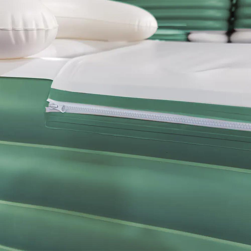 Banheira Ofurô Inflável Adulto Dobrável 120l Com Bomba Elétrica Bivolt Vg Plus Verde - 4