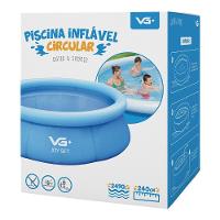 Piscina Inflável Joy Set 2490 L Circular 240 Cm Com Capa Filtro Bomba Forro Kit Limpeza Vg Plus 220v - 6