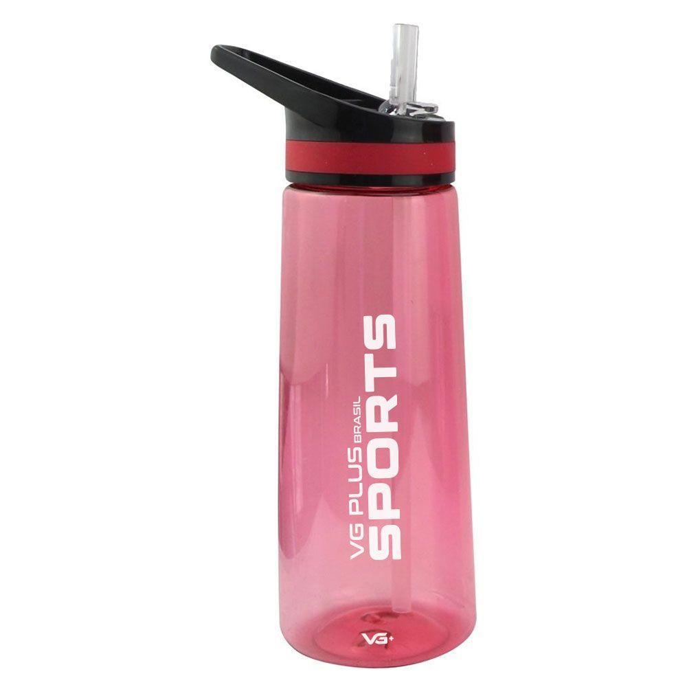 Garrafa Squeeze Aerobic Plástico Com Bico 900ml Academia Vg+ Vermelho - 1