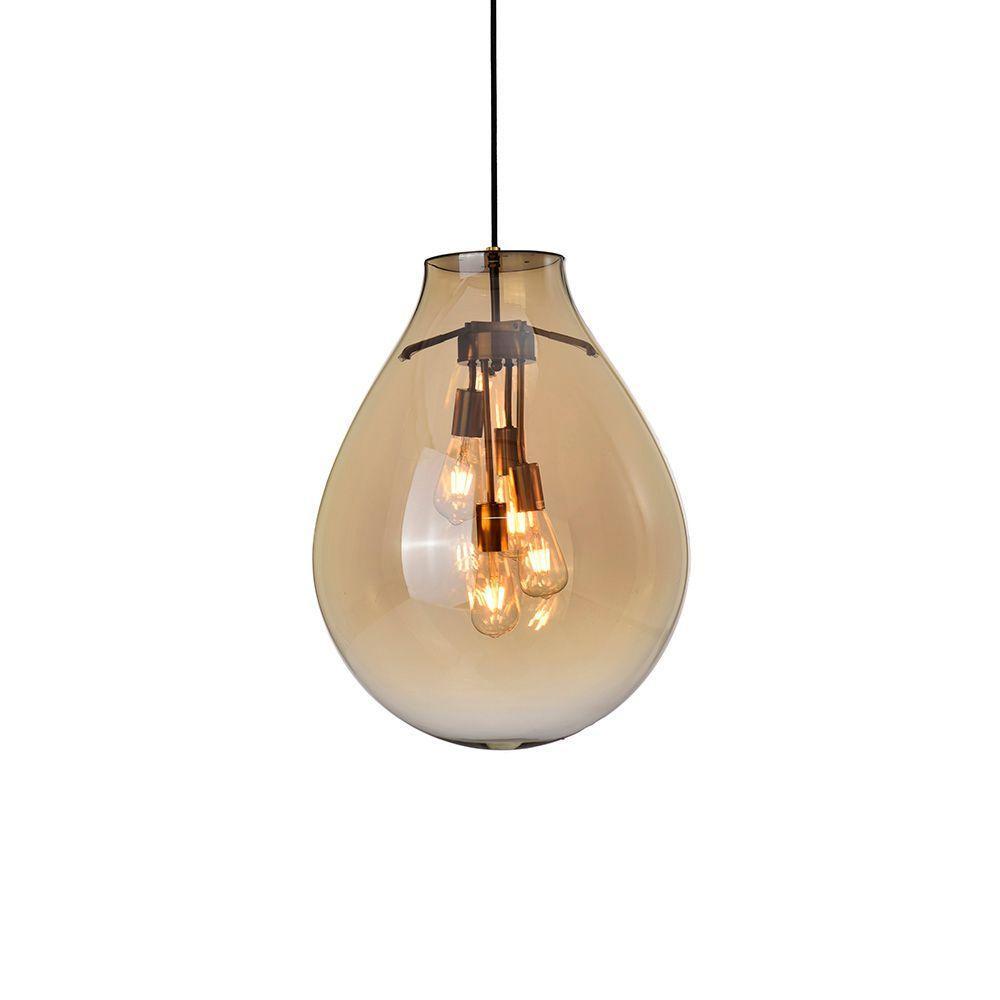 Lustre Pendente Skylight Tommy 3039 G E27 Bivolt Bronze-conhaque - 1