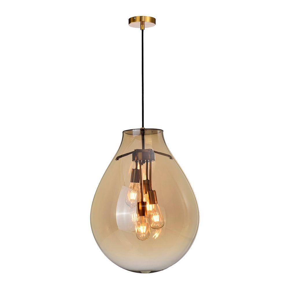 Lustre Pendente Skylight Tommy 3039 G E27 Bivolt Bronze-conhaque - 3