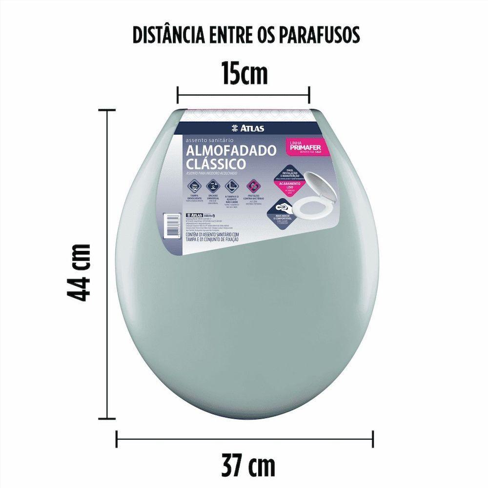 Assento Almofadado Convencional Cinza Atlas - 8