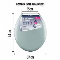 Assento Almofadado Convencional Cinza Atlas