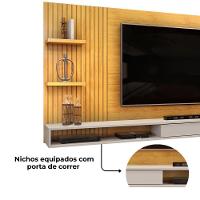 Painel Suspenso Tv 60 Pol 190 Cm Bento Cedro Bali Dj Móveis Cedro Bali - 6