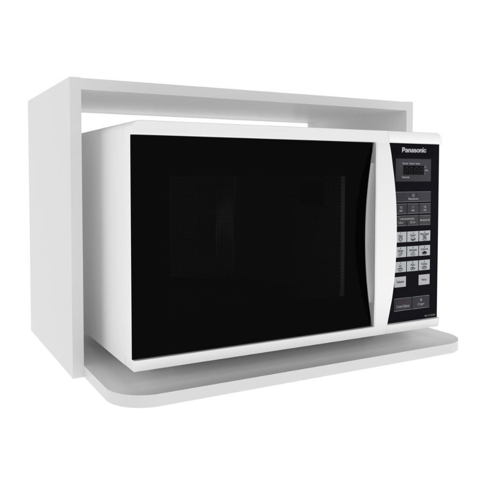 Nicho Aéreo De Cozinha Em Mdf Para Micro-ondas 60cm Multimóveis Cr20435 Branco - 2