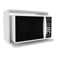 Nicho Aéreo De Cozinha Em Mdf Para Micro-ondas 60cm Multimóveis Cr20435 Branco - 2