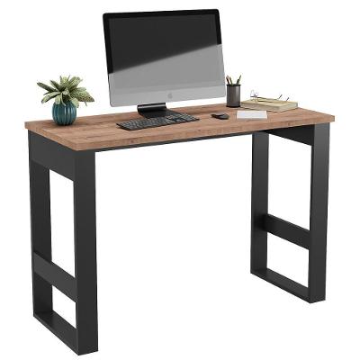 Mesa Para Computador Estilo Industrial 115cm Chess F04 Preto-solanum - Mpozenato