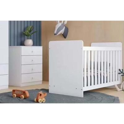 Quarto Infantil Completo Labirinto 2 Portas 4 Gavetas MDF MDP 41cm Branco Henn