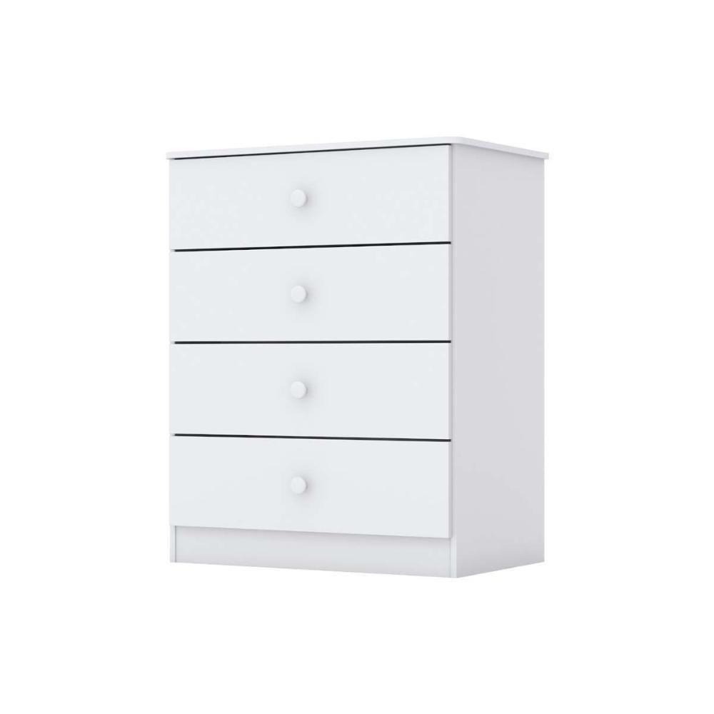 Quarto De Bebê Completo Labirinto 2 Peças (1 Berço + 1 Cômoda) Qi98 Branco - Henn - 4