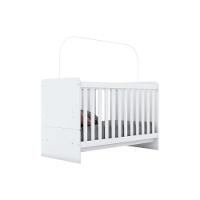 Quarto De Bebê Completo Labirinto 2 Peças (1 Berço + 1 Cômoda) Qi98 Branco - Henn - 6