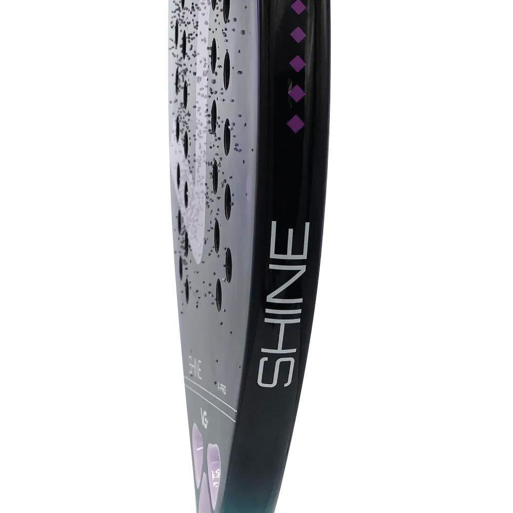 Kit Com Raquete De Beach Tennis Shine 12 K Carbon Com 3 Bolas E Bolsa De Transporte Vg Plus - 4