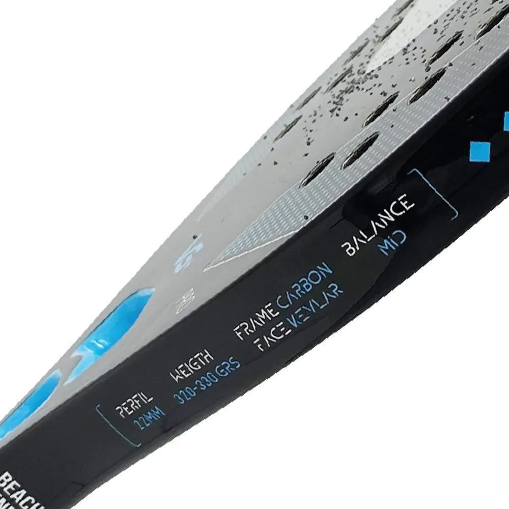 Kit Com Raquete De Beach Tennis Evolution Kevlar Carbon Com 3 Bolas E 1 Bolsa De Transporte Vg Plus - 3