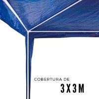 Tenda Gazebo Montavel Base E Topo 3x3 Azul Importway - 3