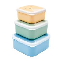 Kit 3 Potinhos Com Tampa Variados Gumy Azul Buba - 1