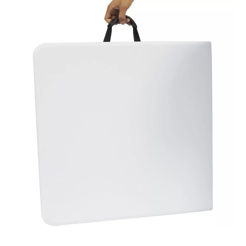 Mesa Camping Dobrável Vira Maleta 61cm X 127cm Com Alça 4 Pessoas Importway - 3