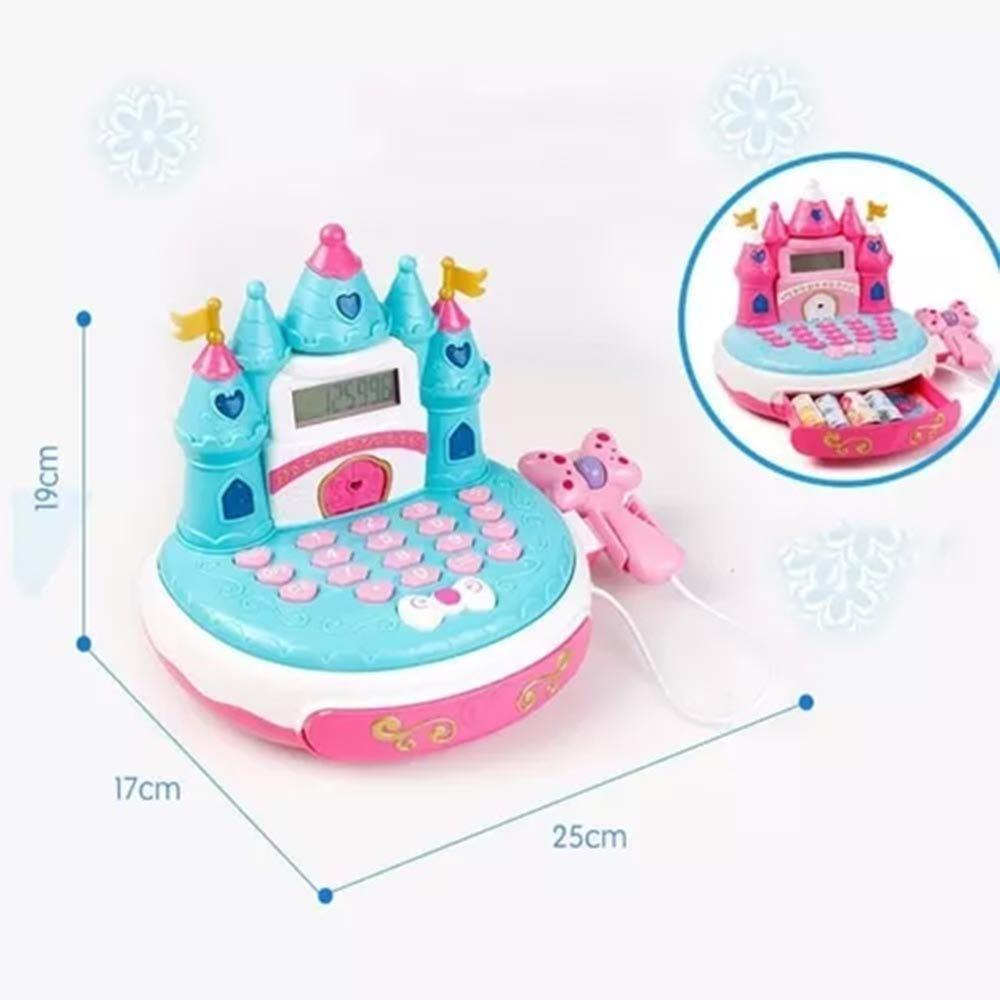 Brinquedo Caixa Registradora Infantil Castelo Azul Fenix - 3