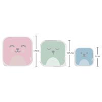 Kit 3 Potinhos Com Tampa Variados Gumy Rosa Buba - 4