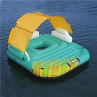 Bóia Ilha Inflável Sunny Lounge Com Cobertura Bestway 43407