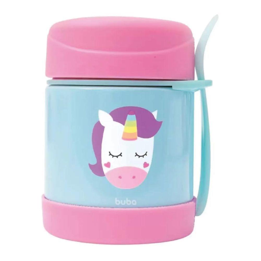 Pote Térmico Animal Fun 320 Ml Com Talher Unicórnio Buba - 1