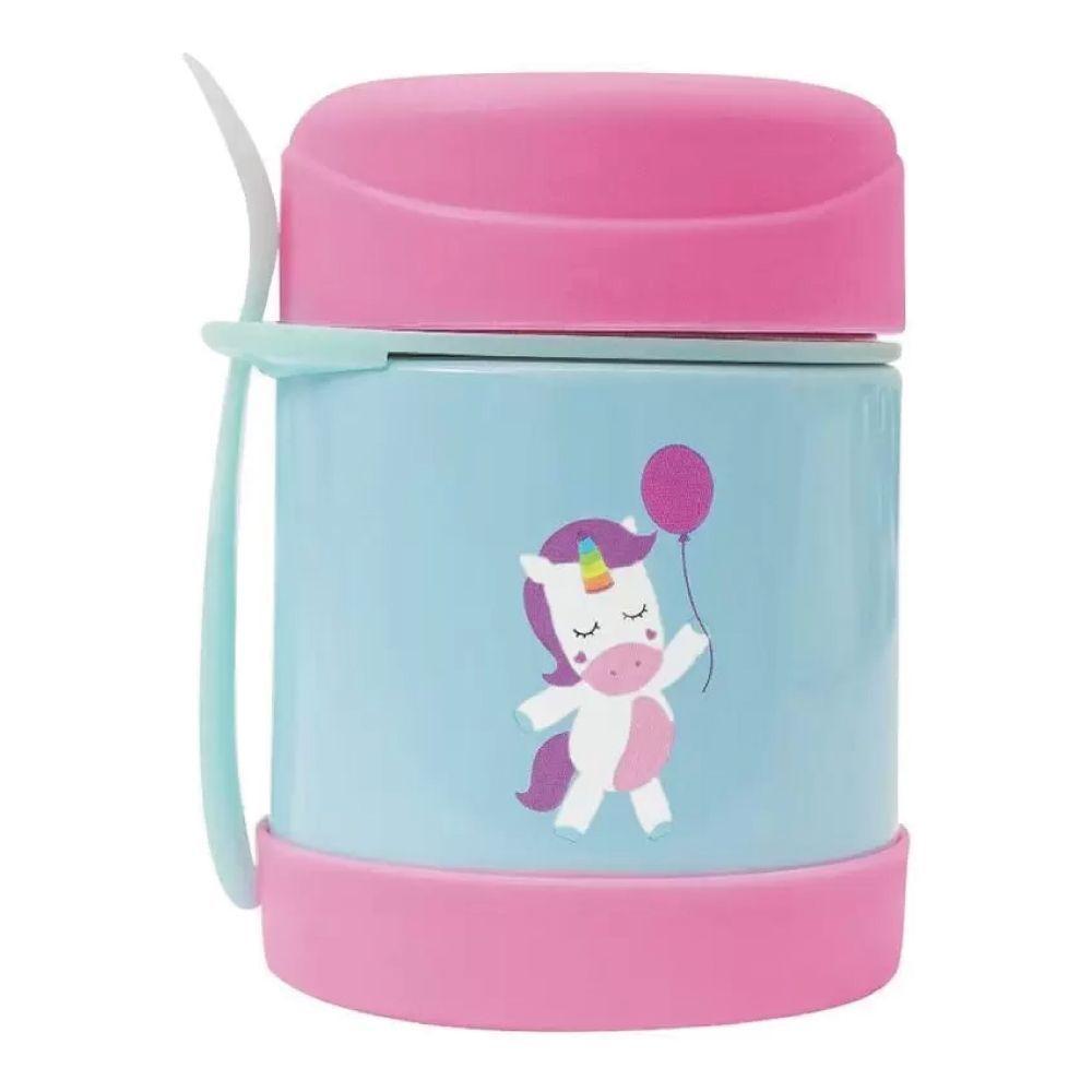 Pote Térmico Animal Fun 320 Ml Com Talher Unicórnio Buba - 4
