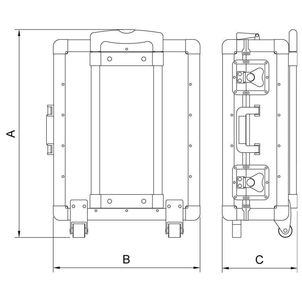 Maleta Para Ferramentas Com Rodinhas E Puxador Tramontina Pro Tramontina - 3