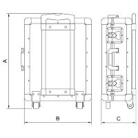Maleta Para Ferramentas Com Rodinhas E Puxador Tramontina Pro Tramontina - 3