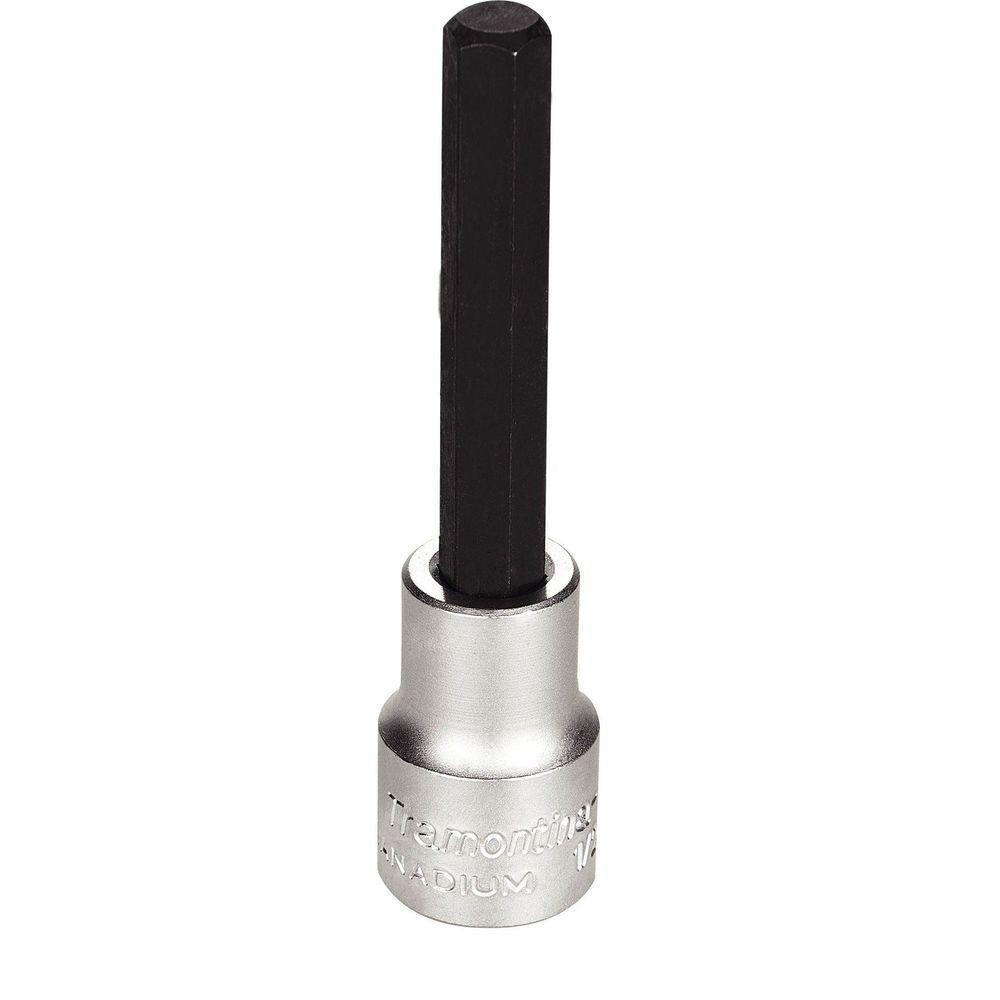 Soquete Em Aço Cromo Vanádio Ponta Hexagonal Longa 7/16" - Encaixe 1/2" Tramontina Pro Tramontina - 1