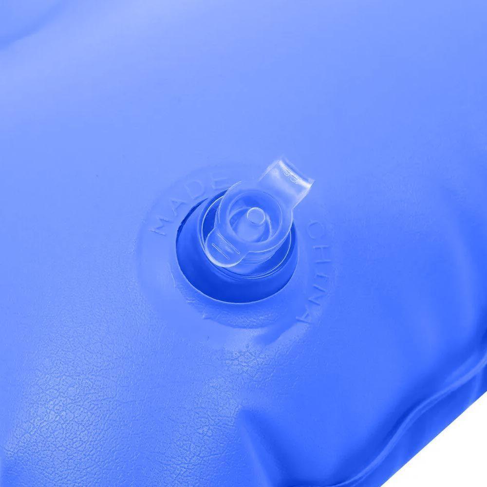 Colchão Cama Inflável Para Carro Com Bomba Elétrica E Almofada De Pescoço Vg Plus Azul - 4