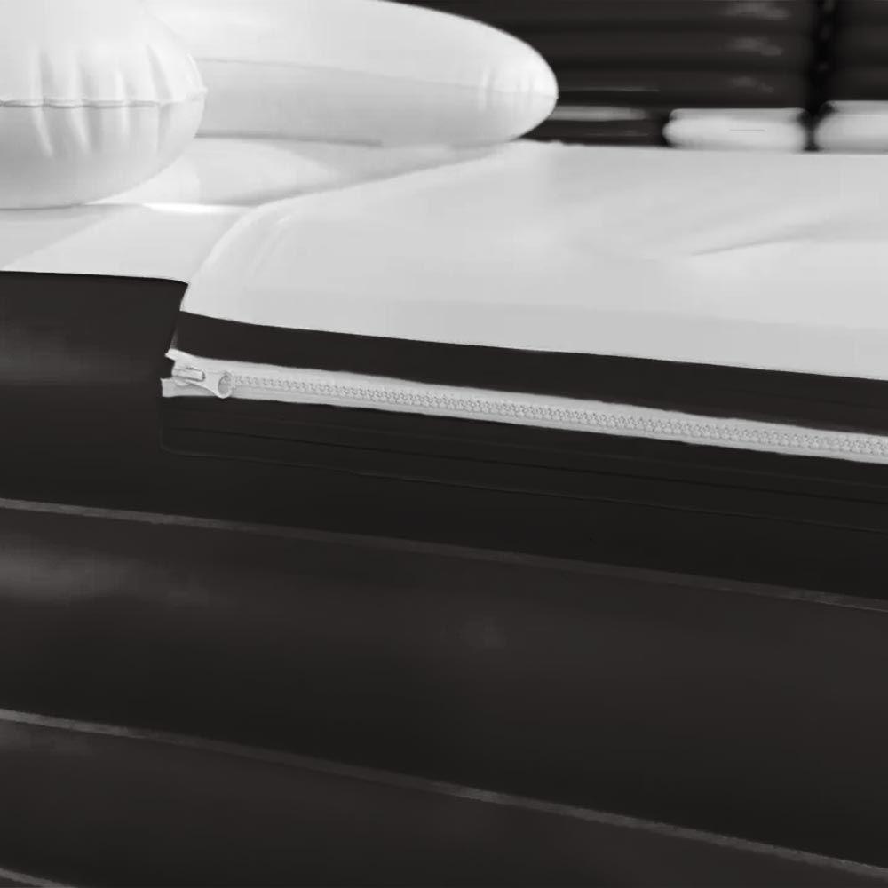 Banheira Ofurô Inflável Adulto Dobrável 120l Com Bomba Elétrica Bivolt Vg Plus Preta - 4