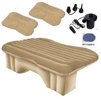 Colchão Cama Inflável Para Carro Com Bomba Elétrica 12v Vg Plus Bege