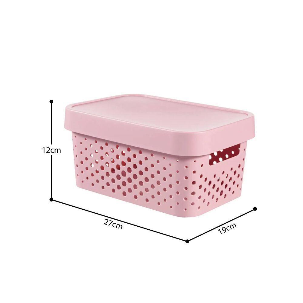 Cesto Organizador Modular Infinity 4.5 Litros Curver Pink Keter - 4