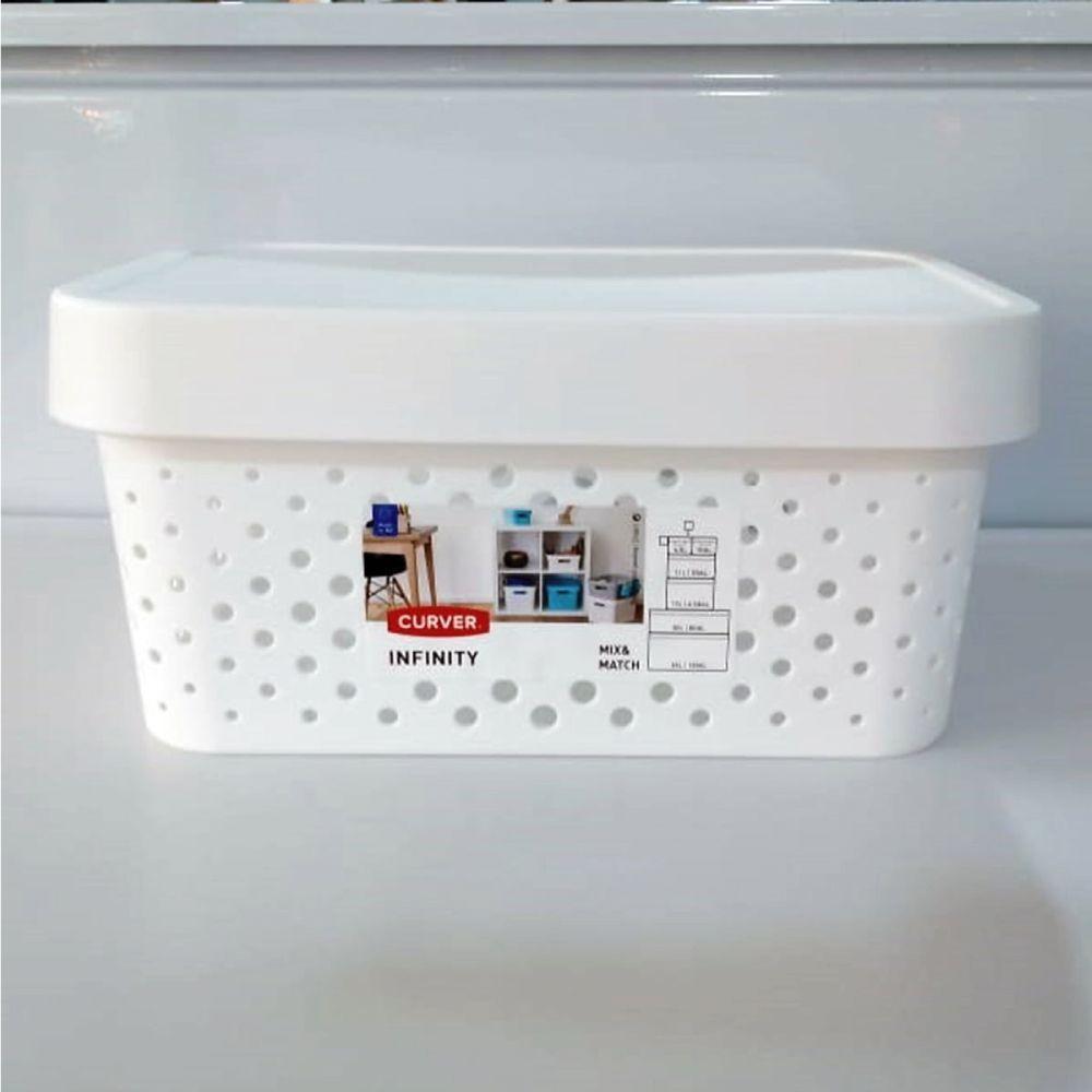 Cesto Organizador Modular Infinity 4.5 Litros Curver Branco Keter - 3