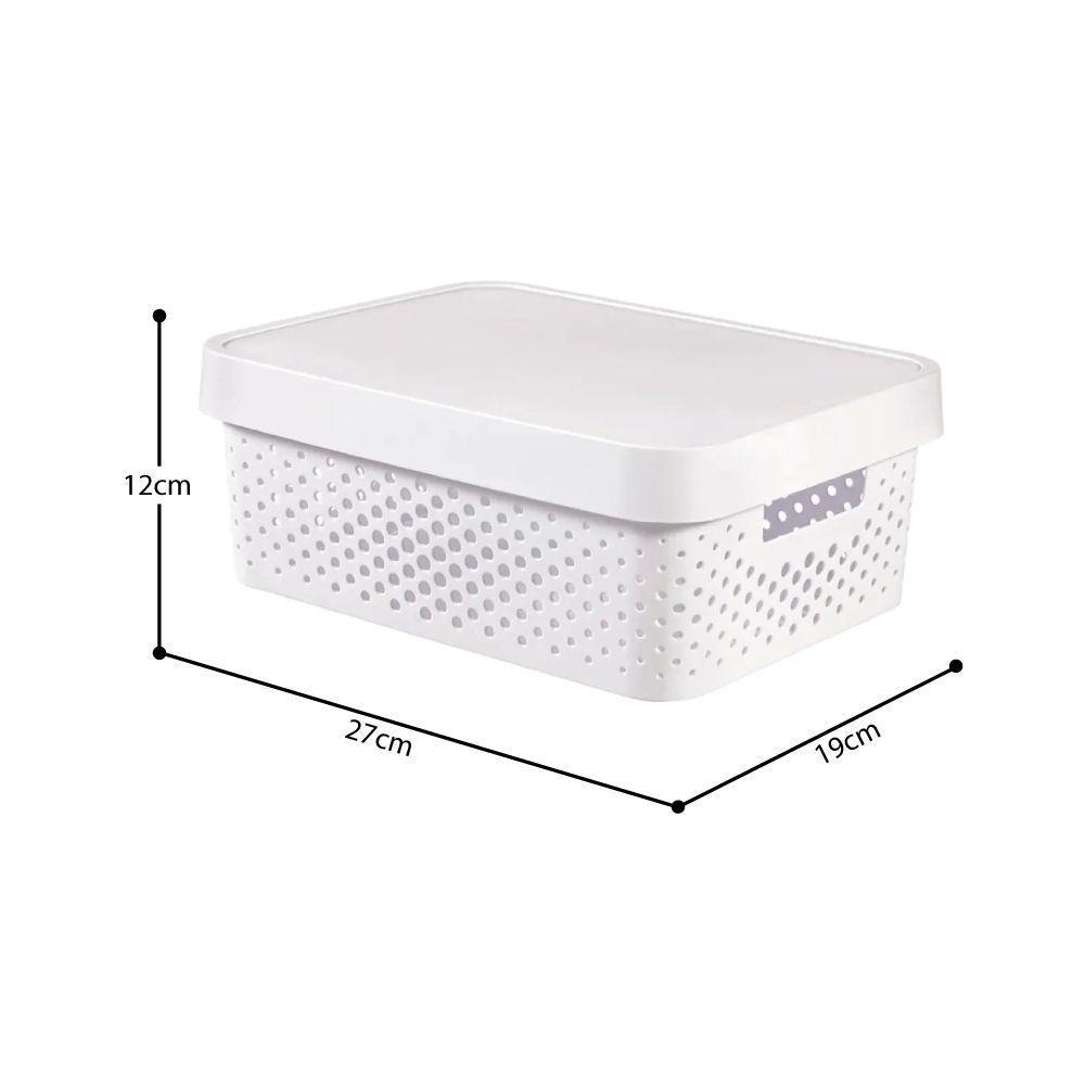 Cesto Organizador Modular Infinity 4.5 Litros Curver Branco Keter - 4