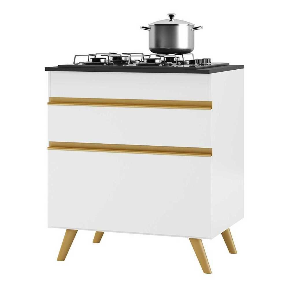Balcão para Cooktop 70cm 1 Porta 1 Gaveta Multimóveis Branco - 1