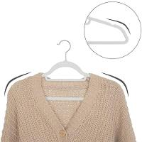 Kit Com 10 Cabides Slim De Veludo - Organização E Sofisticação cinza - 5