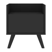 Gabinete Armário Banheiro 40 Cm Com Pés Retrô Multimóveis Mp5037 Preto - 2